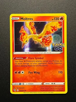 Moltres / Lavados PGO 012/078 Holo Rare Pokemon GO Englisch - Image 1