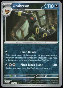Umbreon 059/131 Holo Rare Prismatic Evolutions Pokemon Reverse Holo NM - Image 1
