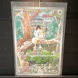 Pokemon TCG Meowth 106/094 Me02: Phantasmal Flames Illustration Rare Holo - Image 1