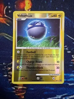 Pokemon ⭐ Voltorb Lv.33 SH3 Stormfront EXC 🇬🇧 Shiny Secret Rare Holo - Image 1