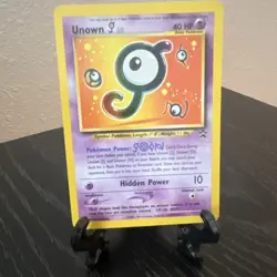 Pokemon TCG Unown J 38/75 Neo Discovery 1st Edition Common 40 HP 2001 EN - Image 1