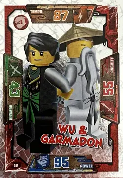 Wu & Garmadon - LEGO Ninjago Trading Card Game - Serie 1 - Nr. 50 - Image 1