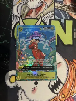 Monkey D. Luffy One Piece OP08 Treasure Rare Parallel English OP07-109 SR Alt - Image 1