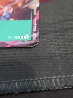One Piece CCG Monkey.D.Luffy Release Event Winner P-135 Promo Foil Bent Corner - Image 4
