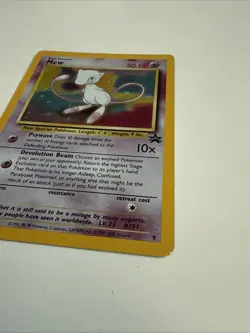 Pokemon Card Mew Holographic Black Star Promo #9 Card WOTC 1999-2000 #3 - Image 3