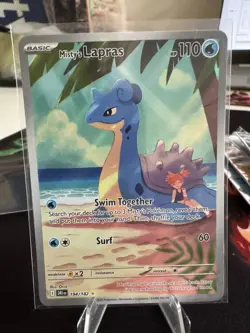 Mistys Lapras Illustration Rare 194/182 Destined Rivals Pokemon TCG NM - Image 1