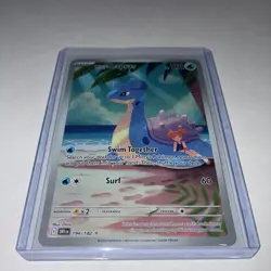 MISTYS LAPRAS POKEMON HOLO ILLUSTRATION RARE DESTINED RIVALS NM 194/182 2025 - Image 1