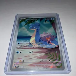 MISTYS LAPRAS POKEMON HOLO ILLUSTRATION RARE DESTINED RIVALS NM 194/182 2025 - Image 2