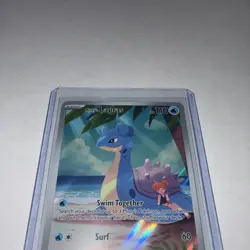 MISTYS LAPRAS POKEMON HOLO ILLUSTRATION RARE DESTINED RIVALS NM 194/182 2025 - Image 3