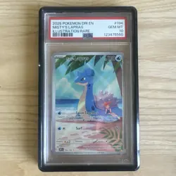 PSA 10 Mistys Lapras 194/182 Destined Rivals Illustration Rare Pokemon - Image 1