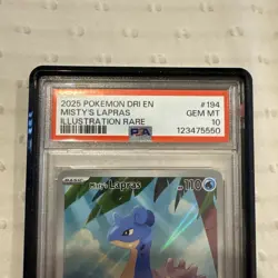 PSA 10 Mistys Lapras 194/182 Destined Rivals Illustration Rare Pokemon - Image 5