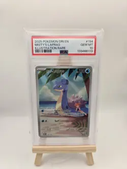 PSA 10 Mistys Lapras 194/182 Destined Rivals Illustration Rare Pokemon - Image 1
