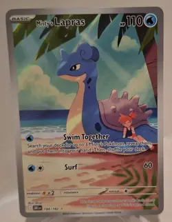 Mistys Lapras Illustration Rare 194/182 Destined Rivals Pokemon TCG NM - Image 3