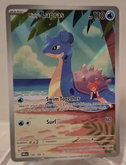 Mistys Lapras Illustration Rare 194/182 Destined Rivals Pokemon TCG NM - Image 5