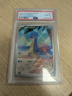 PSA 10 Mistys Lapras 194/182 Destined Rivals Illustration Rare Pokemon - Image 1