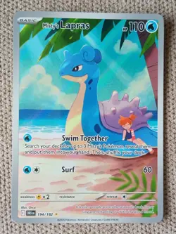 Mistys Lapras 194/182 - Destined Rivals Illustration Rare - Pokemon - Near Mint - Image 1