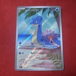 Pokemon TCG Mistys Lapras 194/182 Destined Rivals Illustration Rare 194/182 MINT - Image 1