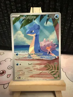 Pokemon TCG Mistys Lapras 194/182 Destined Rivals Illustration Rare NM/M - Image 1