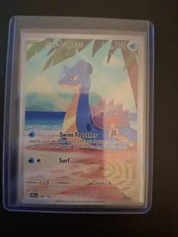 Pokemon TCG Mint Mistys Lapras 194/182 Destined Rivals Illustration Rare Card - Image 1