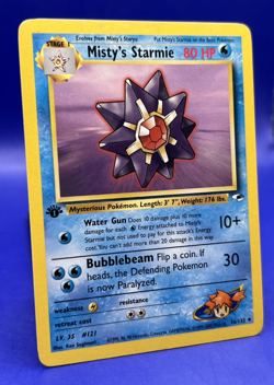 Pokemon Card Misty's Starmie Gym Heroes 56/132 1st Edition Uncommon LP- - Image 2