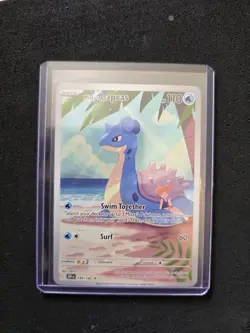 Pokemon TCG Mistys Lapras 194/182 Destined Rivals Illustration Rare - Image 1