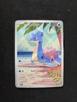 Pokemon TCG Mistys Lapras 194/182 Destined Rivals Illustration Rare - Image 3