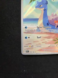 Pokemon TCG Mistys Lapras 194/182 Destined Rivals Illustration Rare - Image 5