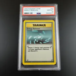 PSA 10 Energy Removal 92/102 Base Set 1999 Graded Pokemon Card - Image 1