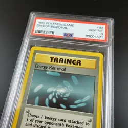 PSA 10 Energy Removal 92/102 Base Set 1999 Graded Pokemon Card - Image 2