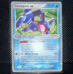 Pokemon TCG Swampert ex 98/100 EX Crystal Guardians Ultra Rare Holo NM/LP - Image 1