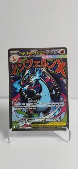 Pokemon TCG Mega Charizard X ex MEP 023 Black Star Promo Holo NM/M - Image 1