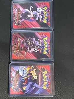3 Destined Rivals Trainer Tip Cards Lot - Image 1