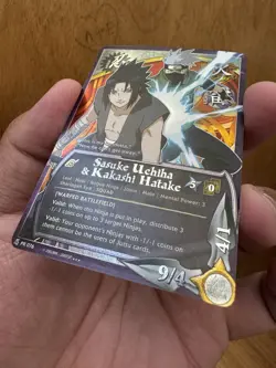 Naruto CCG "Sasuke Uchiha & Kakashi Hatake" Foil Promo Card (PR-076) Bandai - Image 4