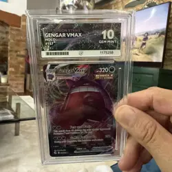 ACE 10 Gengar VMAX 157/264 Fusion Strike Holo Pokemon Gem Mint Graded Card - Image 2