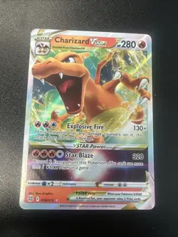 Pokemon TCG Charizard VSTAR Holo Ultra Rare Card Brilliant Stars 018/172 - Image 1