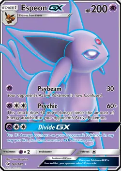 Espeon GX 140/149 SM Base Set Holo Full Art Ultra Rare Pokemon Card NEAR MINT - Image 1
