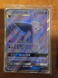 Espeon GX 140/149 SM Base Set Holo Full Art Ultra Rare Pokemon Card NEAR MINT - Image 2
