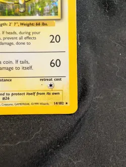 RAICHU 14/102 HOLO RARE BASE SET UNLIMITED POKEMON MP/LP - Image 4