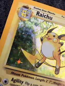 Pokemon TCG Raichu Base Set 14/102 Holo Unlimited Holo Rare NM/LP - Image 2
