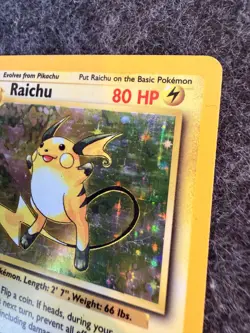 Pokemon TCG Raichu Base Set 14/102 Holo Unlimited Holo Rare NM/LP - Image 4