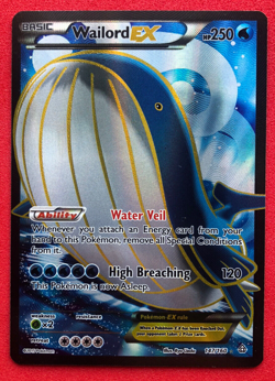 Wailord EX 147/160 XY Primal Clash Ultra Rare Full Art Pokemon Card NEAR MINT - Image 1