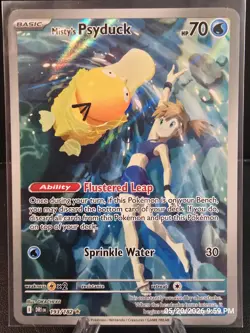 Pokemon TCG Misty's Psyduck Scarlet & Violet 193/182 Destined Rivals - Image 1