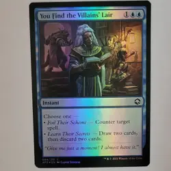 Magic: The Gathering You Find the Villains' Lair Foil Instant AFR 084 Blue - Image 1