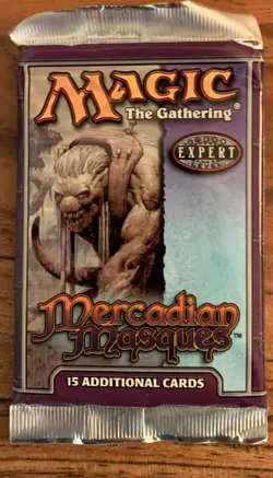 MTG Magic the Gathering Mercadian Masques Pack NIP Free Shipping 742818065702 - Image 1