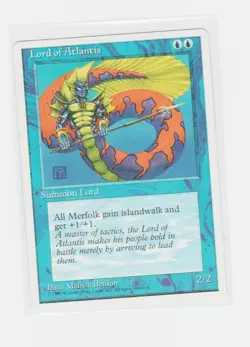 Magic the Gathering ~ MTG ~ 1x Lord of Atlantis ~ Fourth Edition ~ 4Ed ~ M/NM - Image 1