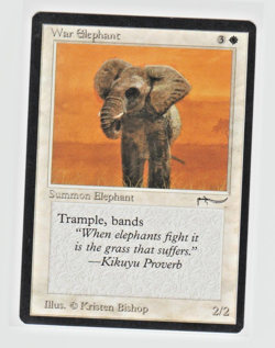 Magic the Gathering ~ MTG ~ 1x War Elephant ~ M/NM ~ Arabian Nights - Image 1