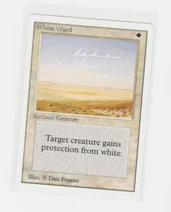 Magic the Gathering ~ MTG ~ 1x White Ward ~ Unlimited ~ M/NM - Image 1