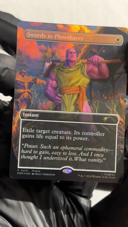 Thanos Swords to Plowshares (Borderless) (PSA Magazine Insert) Media Promo Foil - Image 2