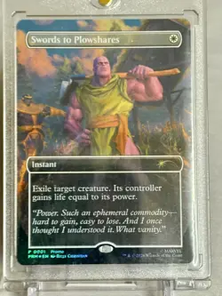 Thanos Swords to Plowshares (Borderless) (PSA Magazine Insert) Media Promo Foil - Image 3
