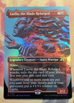 Laelia, the Blade Reforged (Borderless) (Foil) MTG Modern Horizons 3 (MH3) (NM) - Image 1